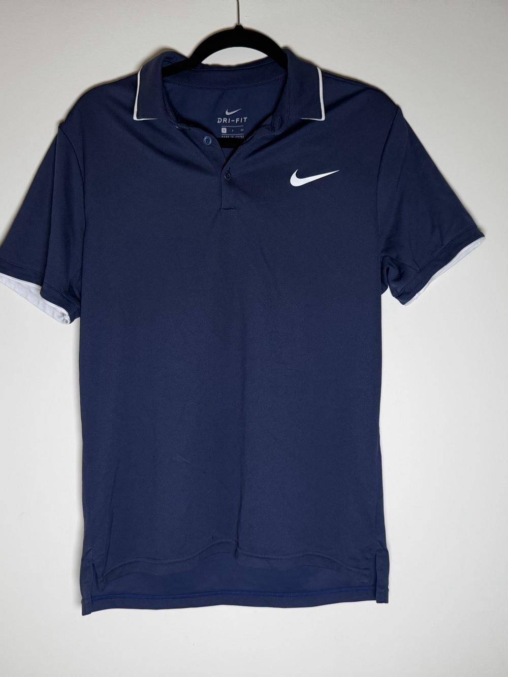 Nike Dri-FIT Men'Small Polo Blue Size Small